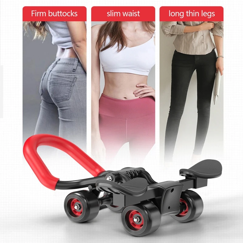 Abdominal Abdominal Wheel 4 elbows ab roller abdominal wheel Tide Silent Giant Wheel Abdominal Weight Loss Training Equipment