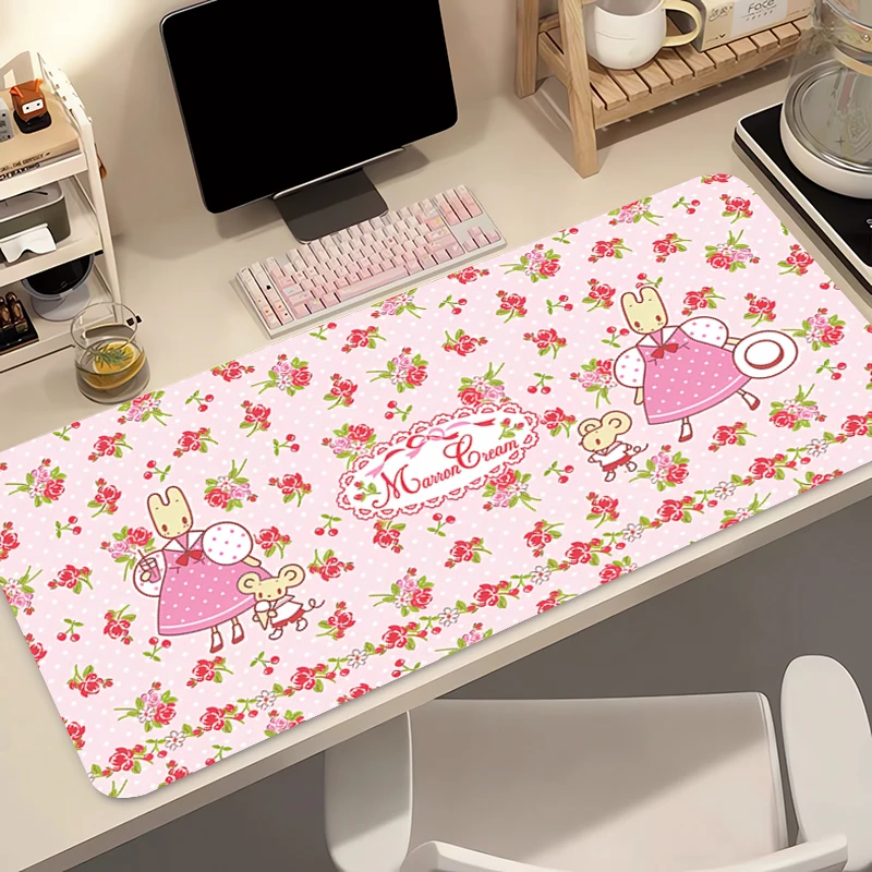 Office Mouse Pad xxl Marron Cream Gaming Accessories PC Gamer alfombrilla Computer Desk Mat Laptop Varmilo Keyboard Pad Mousepad