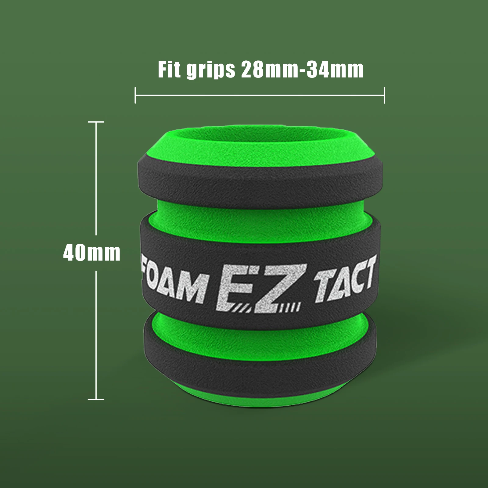 EZ TACT Disposable Foam Tattoo Grip Cover Plus Size for Tattoo Grips 28mm to 34mm Foam Blister Packaging  Rinse Cup 12PCS