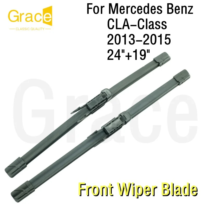 

For Mercedes Benz CLA-Class Wiper Blade 24"+19" Car Windshield Windscreen Rubber 2013 2014 2015