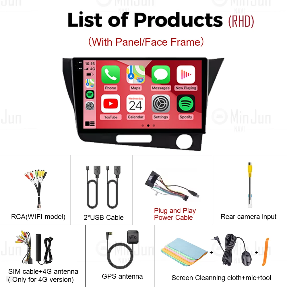 9 "أندرويد 14 لهوندا CR-Z 1 CRZ RHD 2010 - 2016 راديو السيارة فيديو مشغل وسائط متعددة نظام تحديد المواقع والملاحة QLED شاشة واي فاي DSP ستيريو