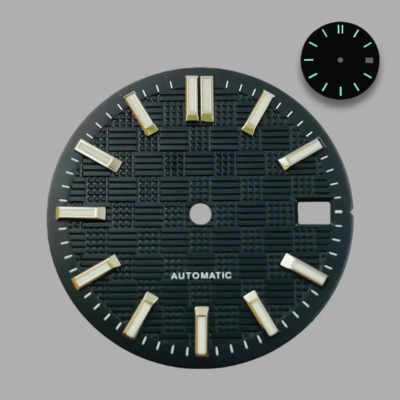 

NH35 28.5mm S Dial, Suitable for NH35/NH36 Movements, Green Luminous, Diver Watch Modification Parts