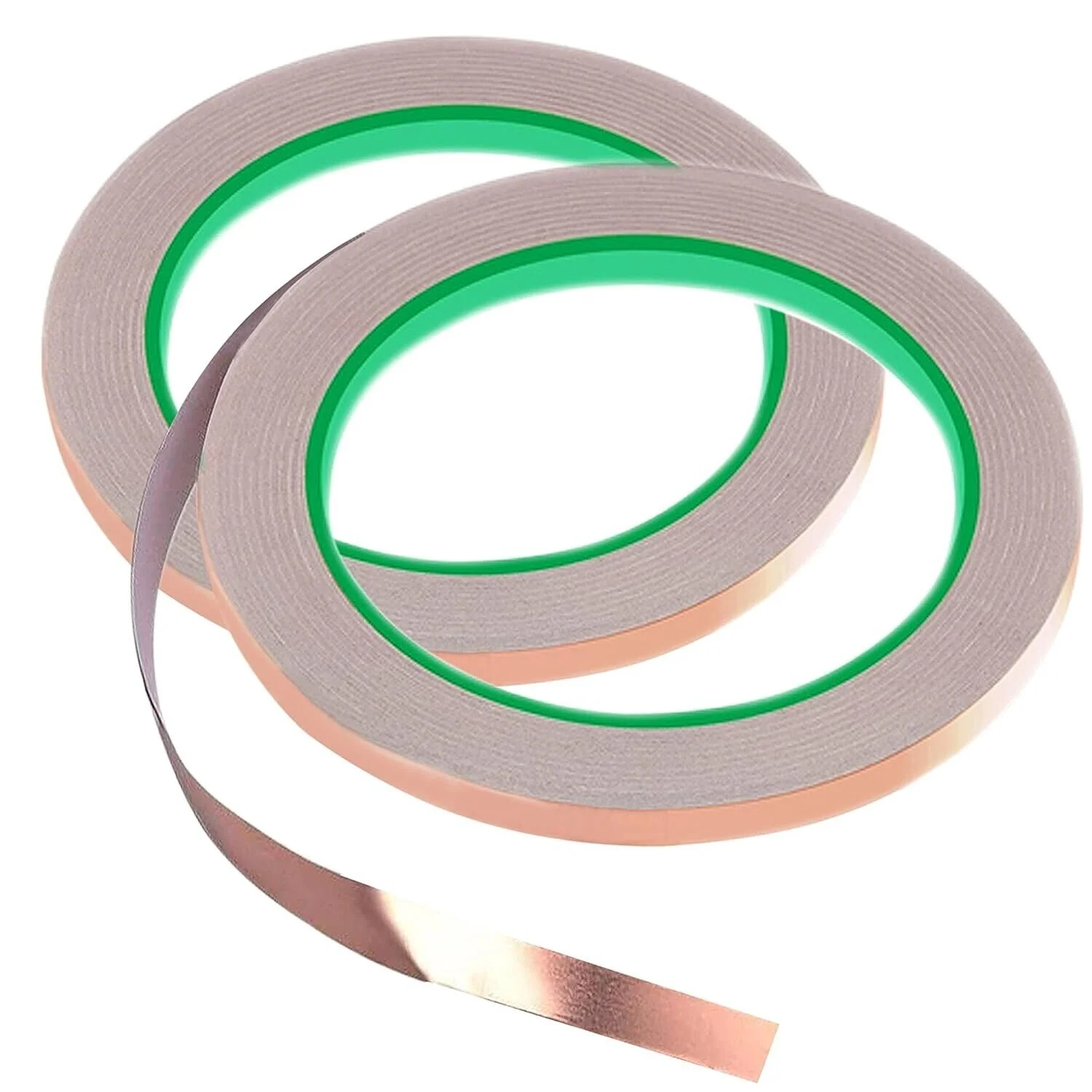 2pcs Copper Tape with Double-Sided Conductive Copper Foil Tape Self Adhesive 1/4