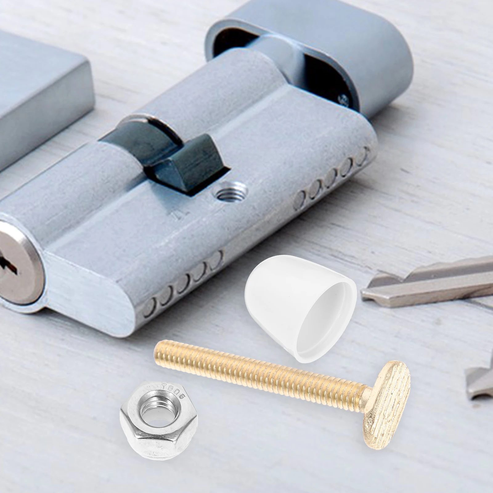 

Toilet Bolts Decorative Caps Bathroom Hardware Screw Seat Fixing Kit Screws Rust Resistant Durable Easy Installation