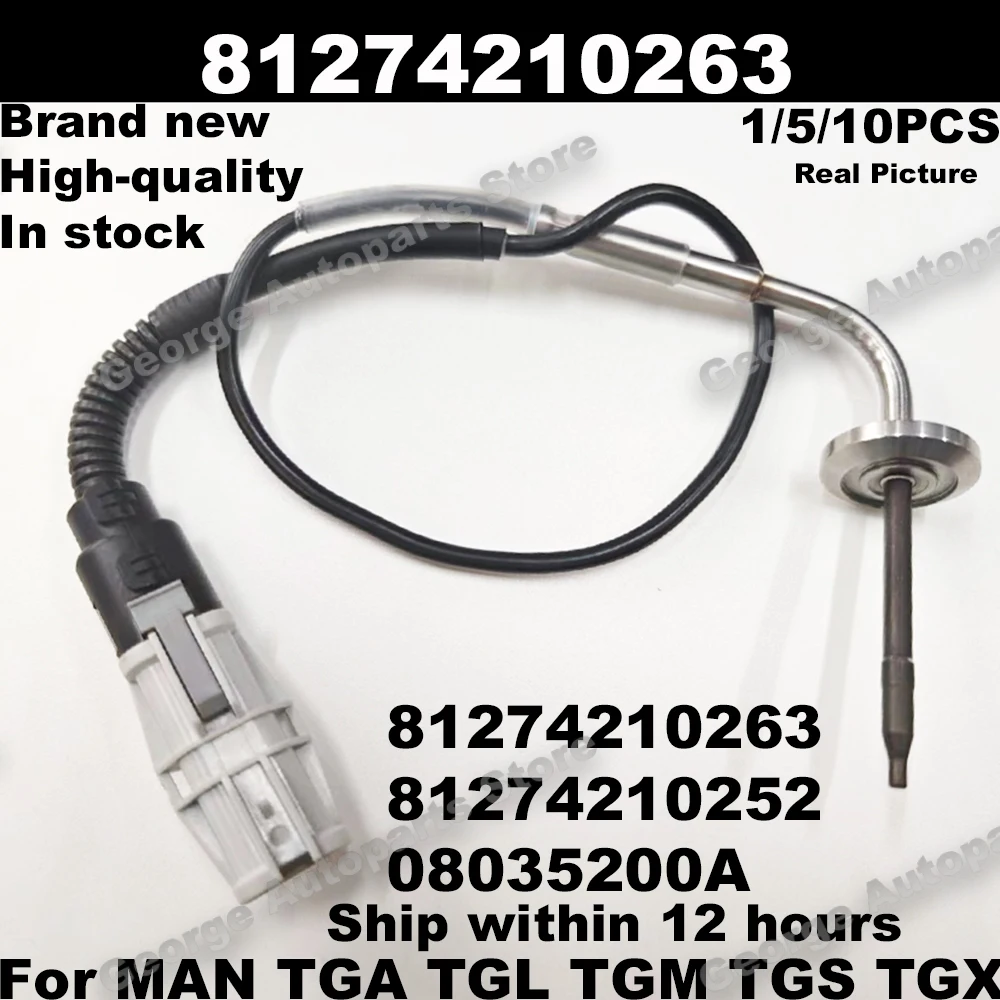 81274210263 Exhaust Temperature Sensor 2V5261583 For M AN TGA TGL TGM TGS TGX 08035200A 81274210252