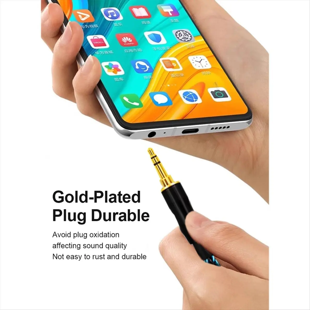 OKgood 8-Strand Single Crystal Copper Silver Plated for Sennheiser HD600 HD650 HD660S2 Balanced Headphone Upgrade Cable HD650 A