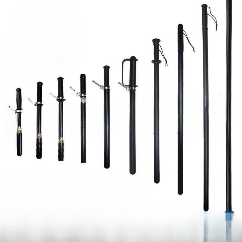 Security Equipment Steel Rod  Self-Defense Rubber Rod Rubber Roll Patrol Security Guard Protection Survival Tool