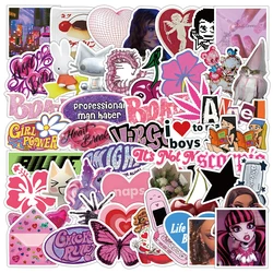 10/30/50 stücke coole rosa Cartoon Harajuku Aufkleber Graffiti DIY Skateboard Motorrad Notebook Kühlschrank PVC wasserdichte Aufkleber Spielzeug