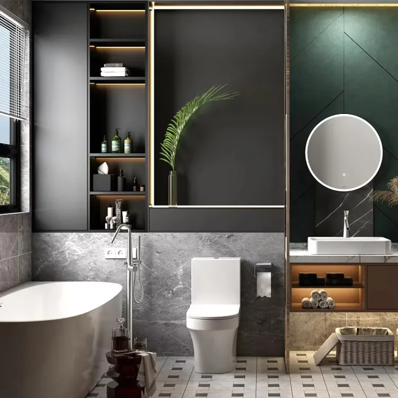 Sanitary Ware Product Guangdong China Manufacturers Modern Wc Toilet Bowl Commode Shower Set Bathroom Vanities and Toilet