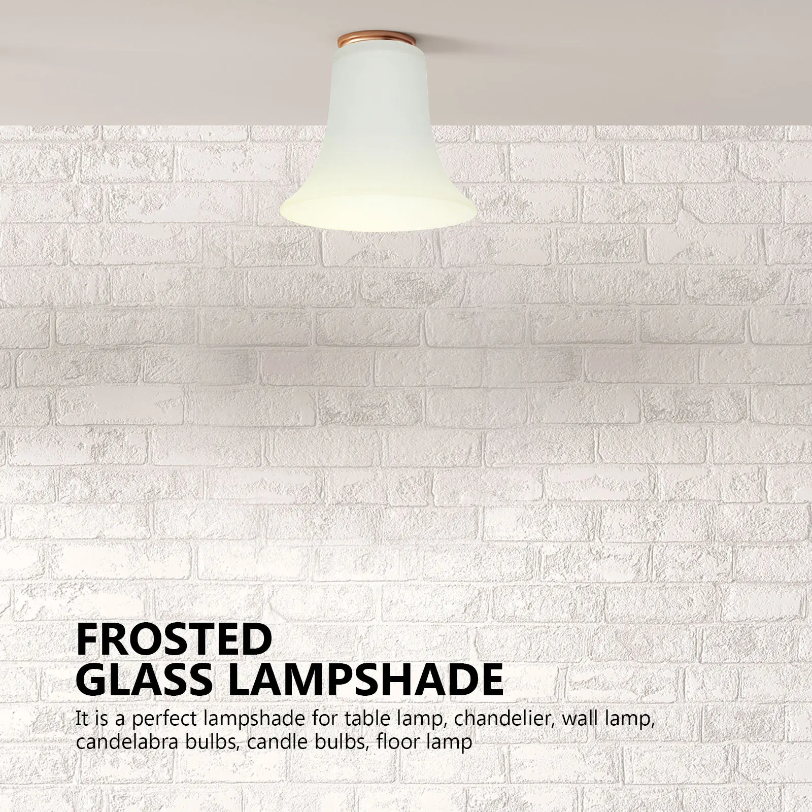 

Frosted Glass Wall Lamp Shade Premium Craft Decorative Light Cover for Bedroom Living Room Ceiling Chandelier Ceiling Lamp Cover