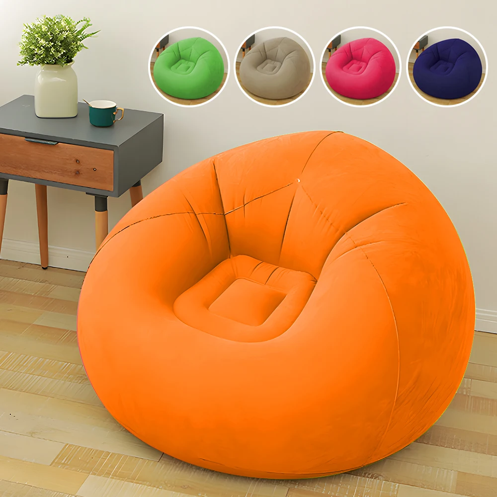 Home Decoration Bean Bag Chair Washable Lounger Recliner Living Room Inflatable Lazy Sofa Folding Couch Comfortable Outdoo