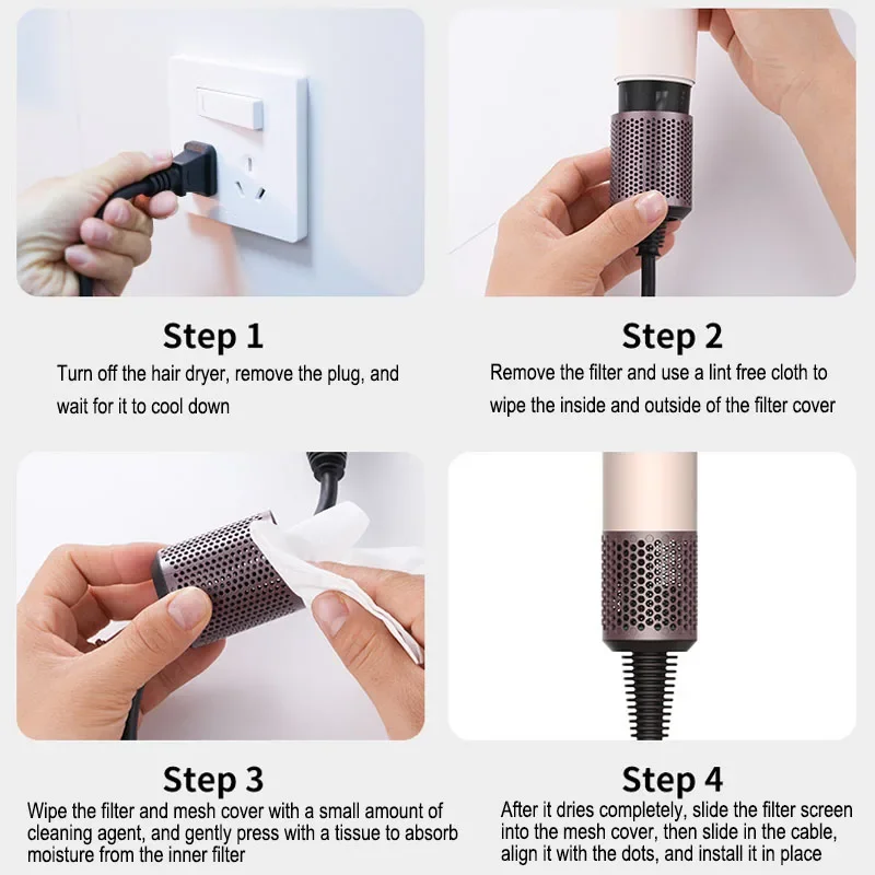 2025 새로운 4 노즐 고속 헤어 드라이어 빠른 건조 음이온 열 손상 없음 살롱 헤어 송풍기 Secadora Para Cabello