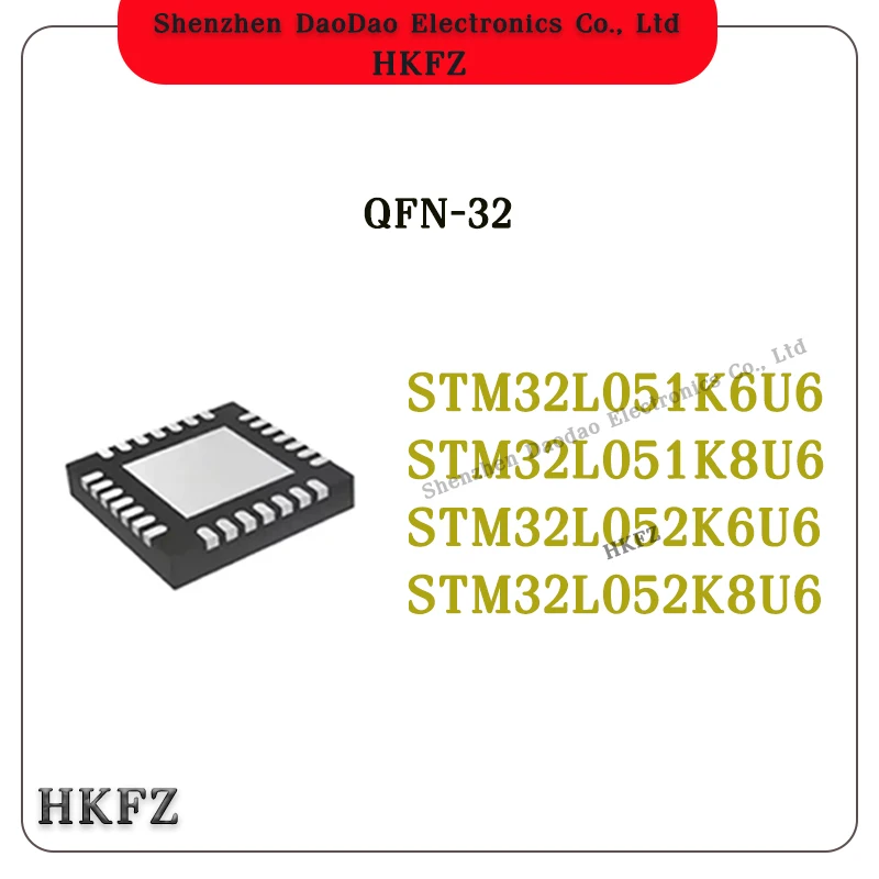 

STM32L051K6U6 L051K66 STM32L051K8U6 L051K86 STM32L052K6U6 L052K66 STM32L052K8U6 L052K86 QFN-32 chip IC new original