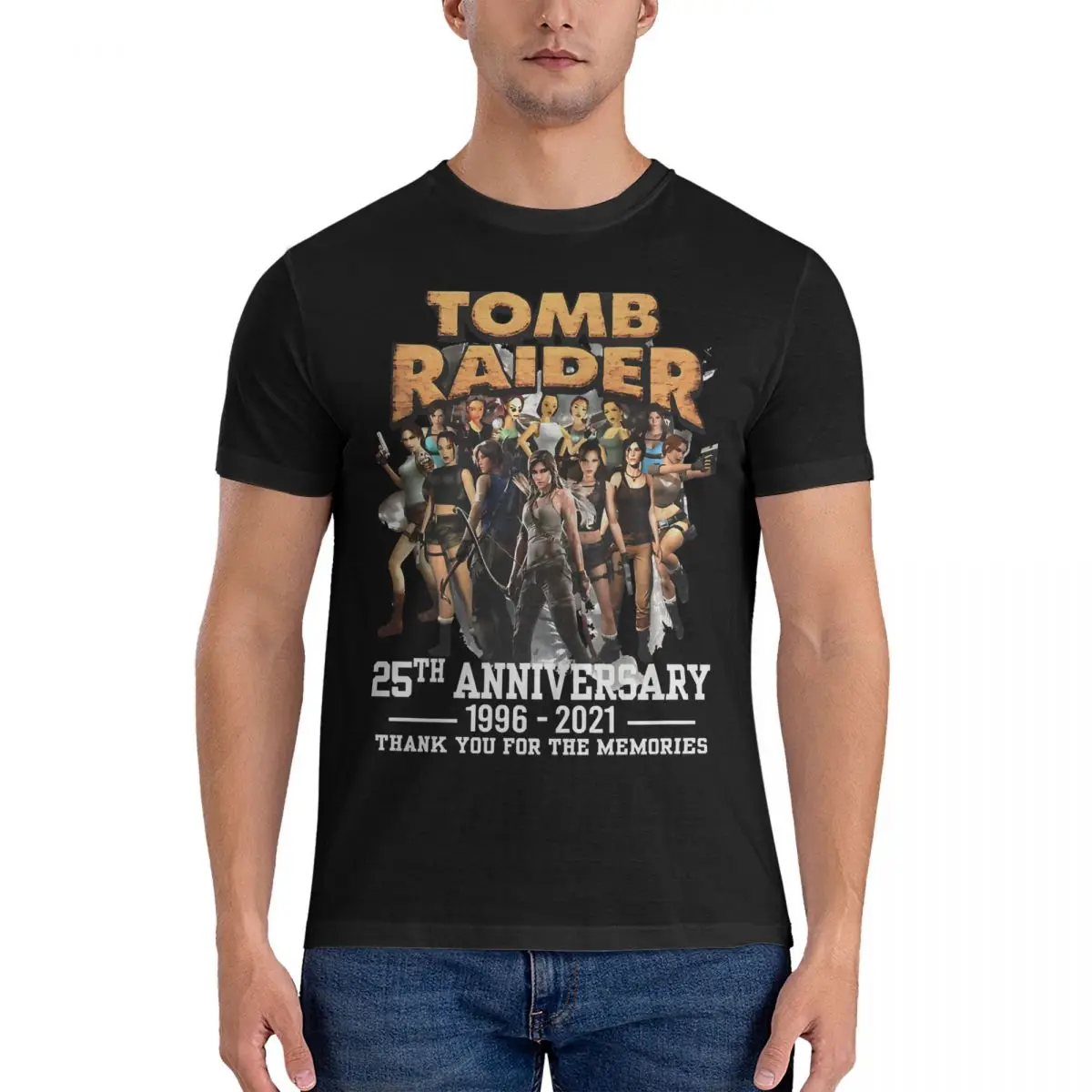 Men Tomb For Fans T Shirt Tomb Raiders Cotton Clothing Funny Short Sleeve Round Neck Tee Shirt Gift Idea T-Shirt