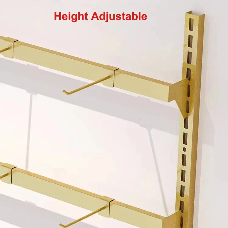 ft-Fashion Adjustable Lingerie Store Shelf Display Rack For Clothing Store Underwear Iron Hanging Shelves For Mall Decorative