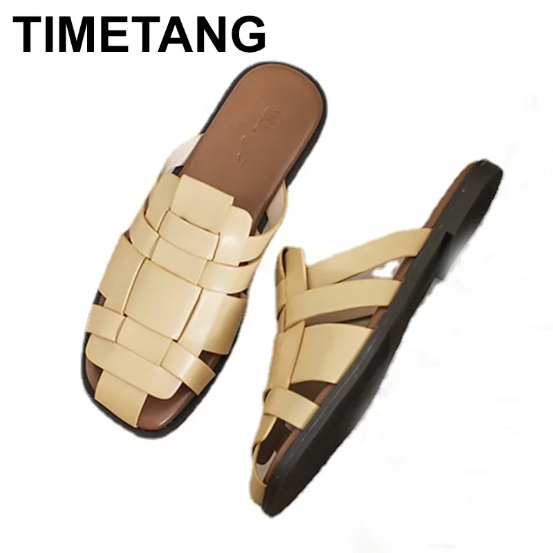 

Women's Sandals New Fashion Plus Size Retro Shoes For Women Korean Style Slippers Outdoor Light Flats Comfortable