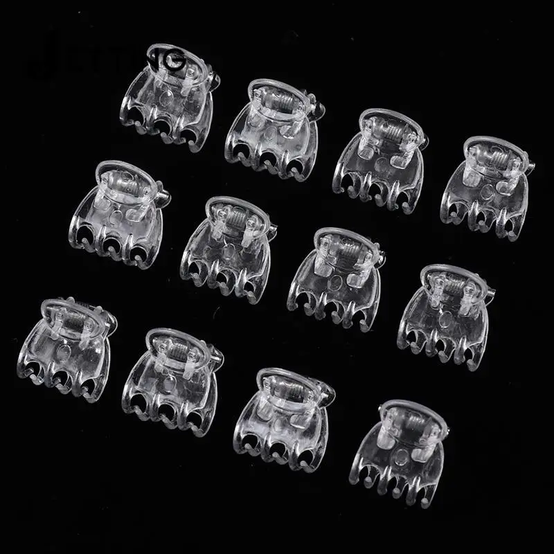 50Pcs Transparent 6 Claws Orchid Clips Plastic Butterfly Flowers Support Clear Fixer For Garden Vine Stem Plants Climbing