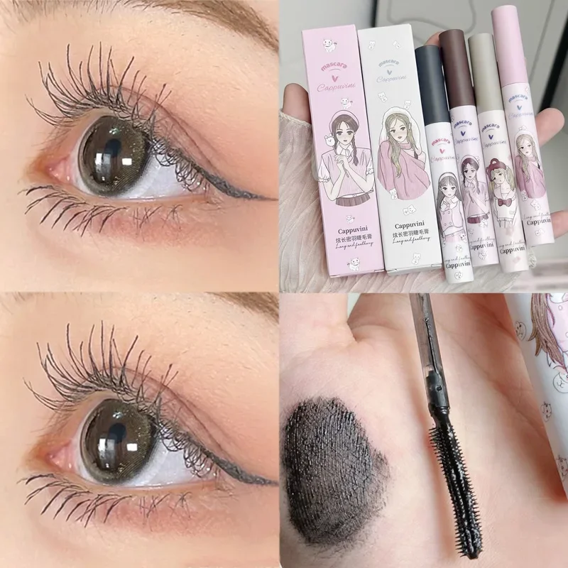 Curling extensão dos cílios fosco rímel à prova dwaterproof água duradoura grosso alongamento preto marrom cílios rímel olhos maquiagem cosméticos