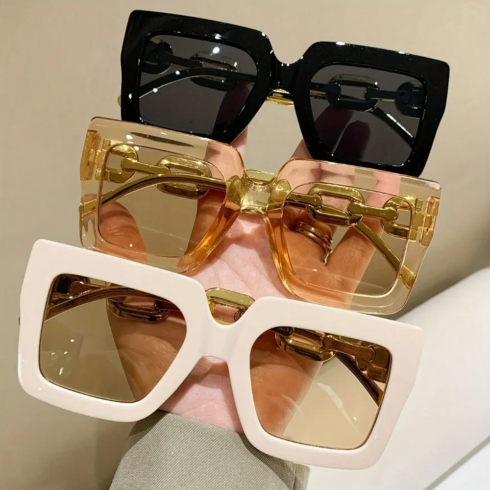 3-Pack Retro Large Size Glasses - Retro-inspired Fashion Frames for Enthusiasts and Fashionistas, Perfect Accessories or Urban Explorer Blue Light Glasses for Women