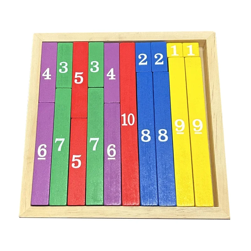 Colorful Wooden Math Toys Learning Sticks Long And Short Counting Sticks Mathematics Teaching Aid