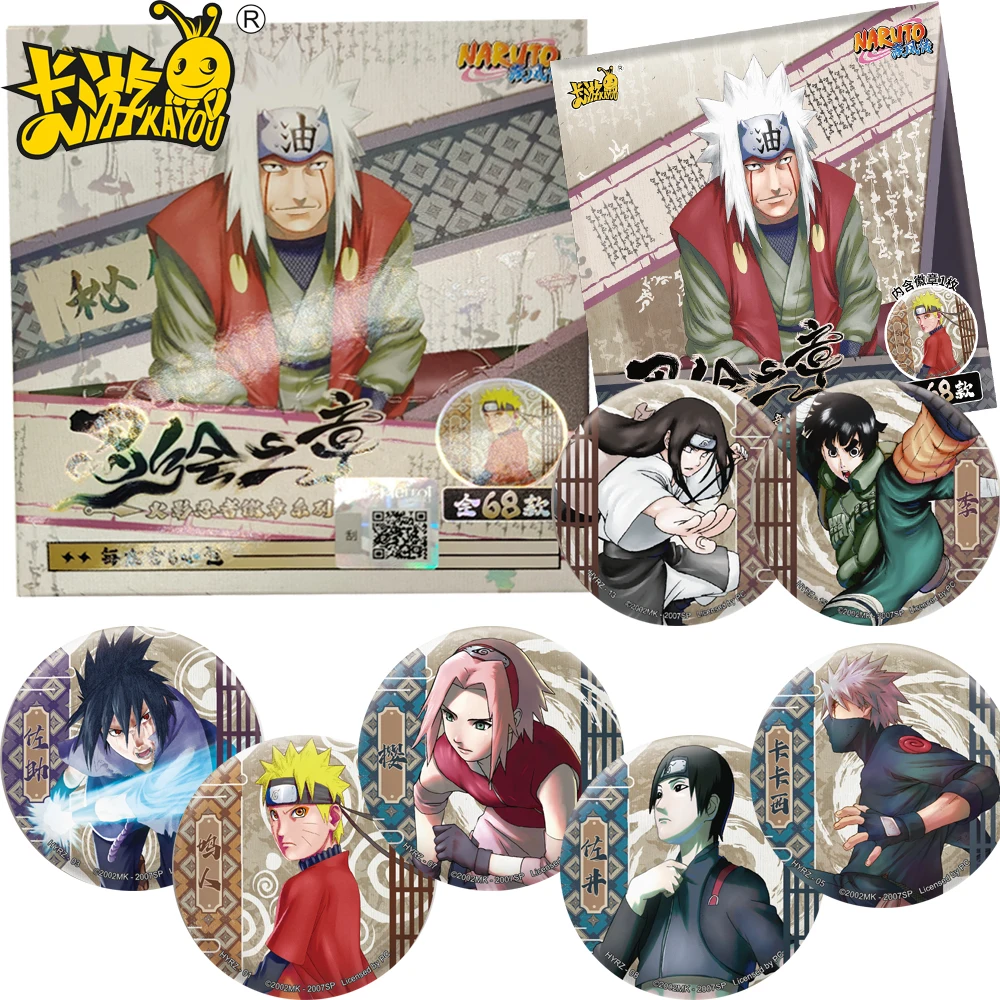 

KAYOU Original Naruto Anime Figure Cute Cartoon Brooch Cosplay Clothes Backpack Accessories Decoration Badge Friend Gifts Toys