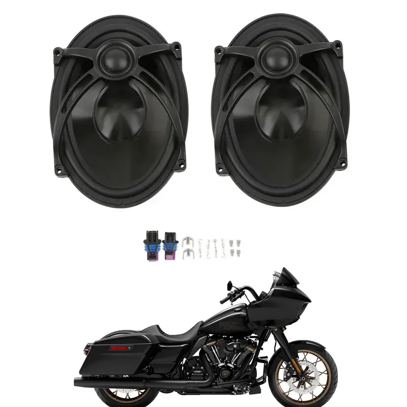 

For Harley Touring Street Electra Glide Road King FLHTCU FLHRC FLHR FLTR 1994-2022 2019 Motorcycle 5" x 7" Saddlebag Lid Speaker