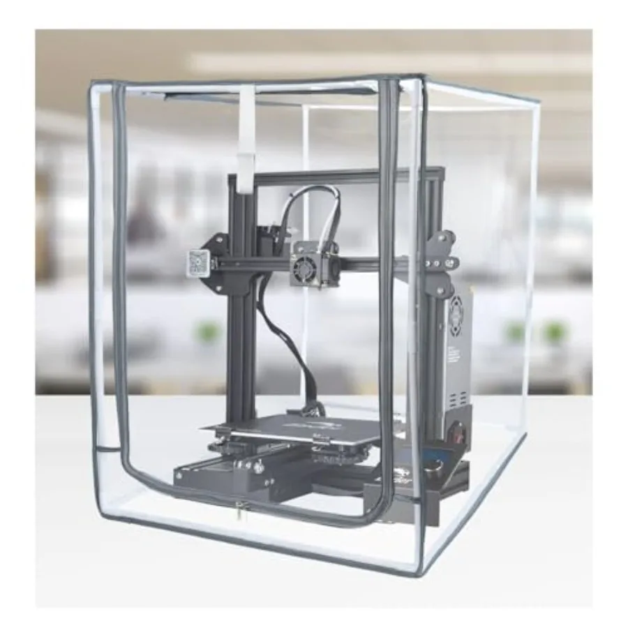 

3D Printer Enclosure for Creality Ender: Highly Transparent Waterproof Fireproof Protective Cover Clear Durable PC Material for