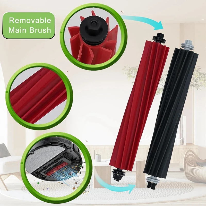 For Roborock S8 Pro Ultra S8+ Robot Vacuum Spare Parts Main Side Brushes Mop Cloths HEPA Filters Dust Bags Accessories