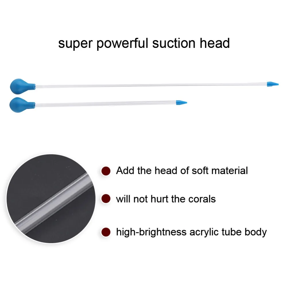 Acrylic Coral Feeding Tube Silicone Soft Tip Targeted Feeding Aquarium Feeding Pipette Soft Tip Aquarium Feeding Tube