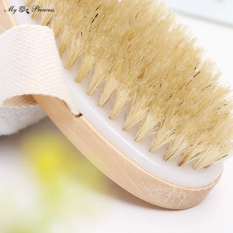 1 Pc Wet Dry Skin Body Natural Bristle Brush Soft SPA Brush Bath Massager Home Worldwide Store