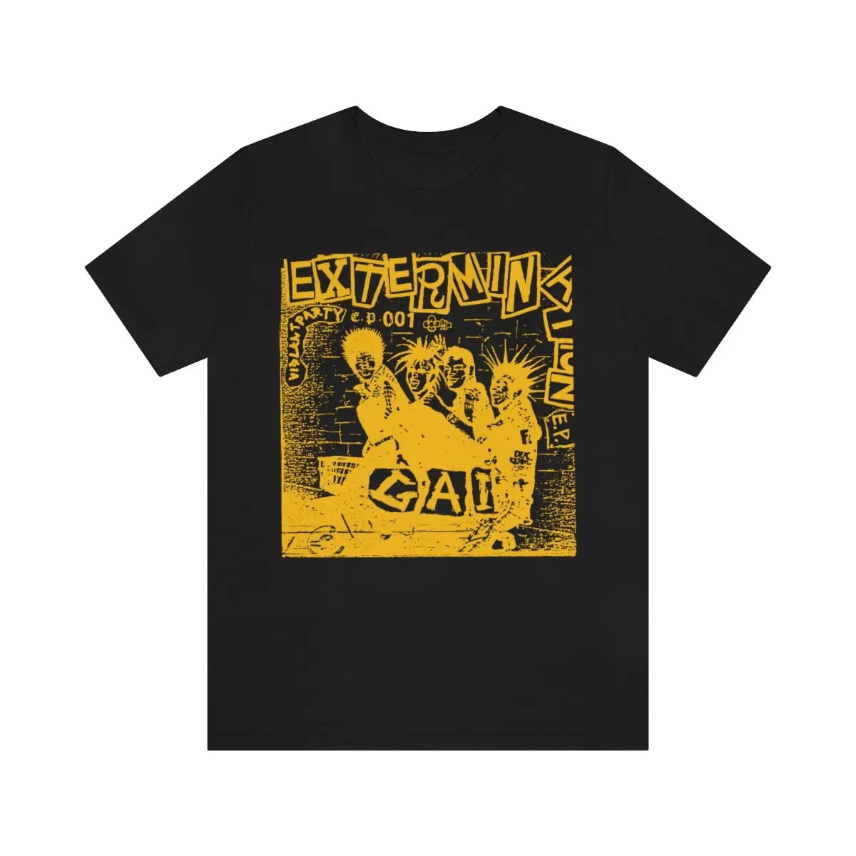 GAI Extermination T Shirt Old school Crust Japanese Hardcore Punk