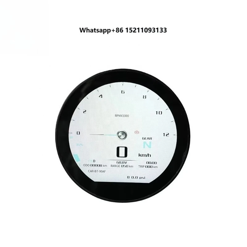 New Motorcycle Display 3.6inch TFT SCJ3622-A Speedometer CAN BUS One-Lin for Electric Motorcycle Round Adjustable