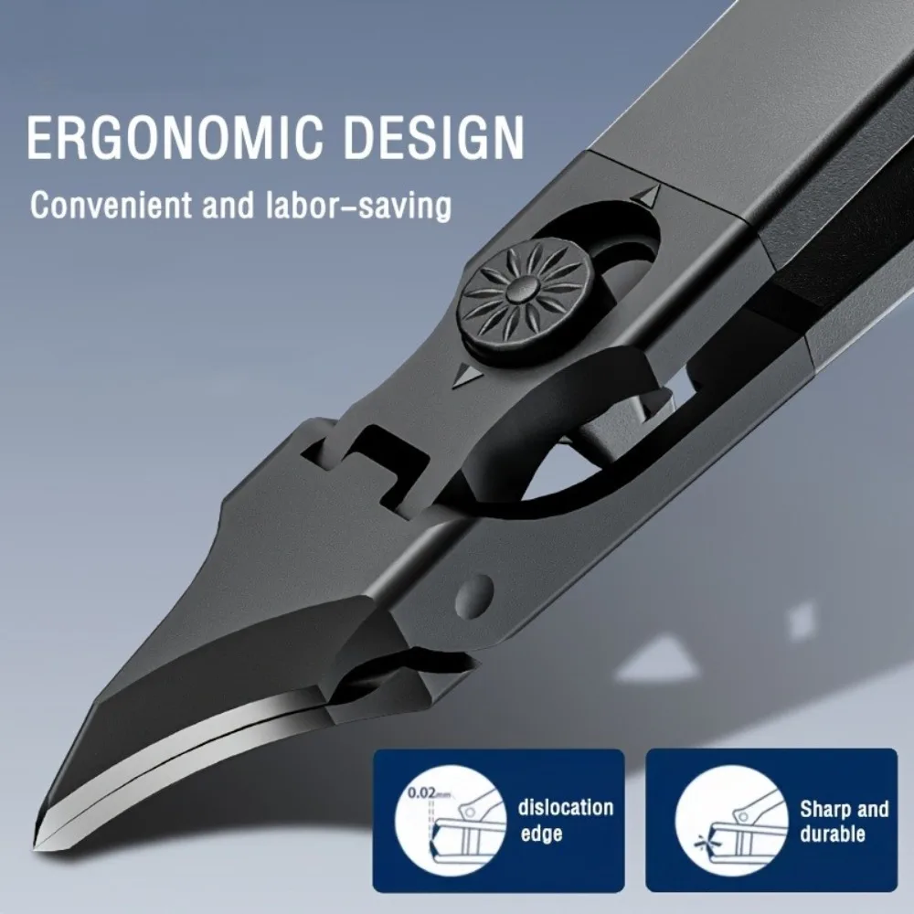 ที่ตัดเล็บมืออาชีพ คมมาก ปลายเฉียง ป้องกันการกระเด็น ที่ตัดเล็บสแตนเลส คีมตัดเล็บเท้า อุปกรณ์ทำเล็บ