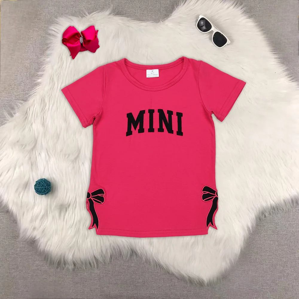

Baby Girls Mini Bow Tee Shirts Tops