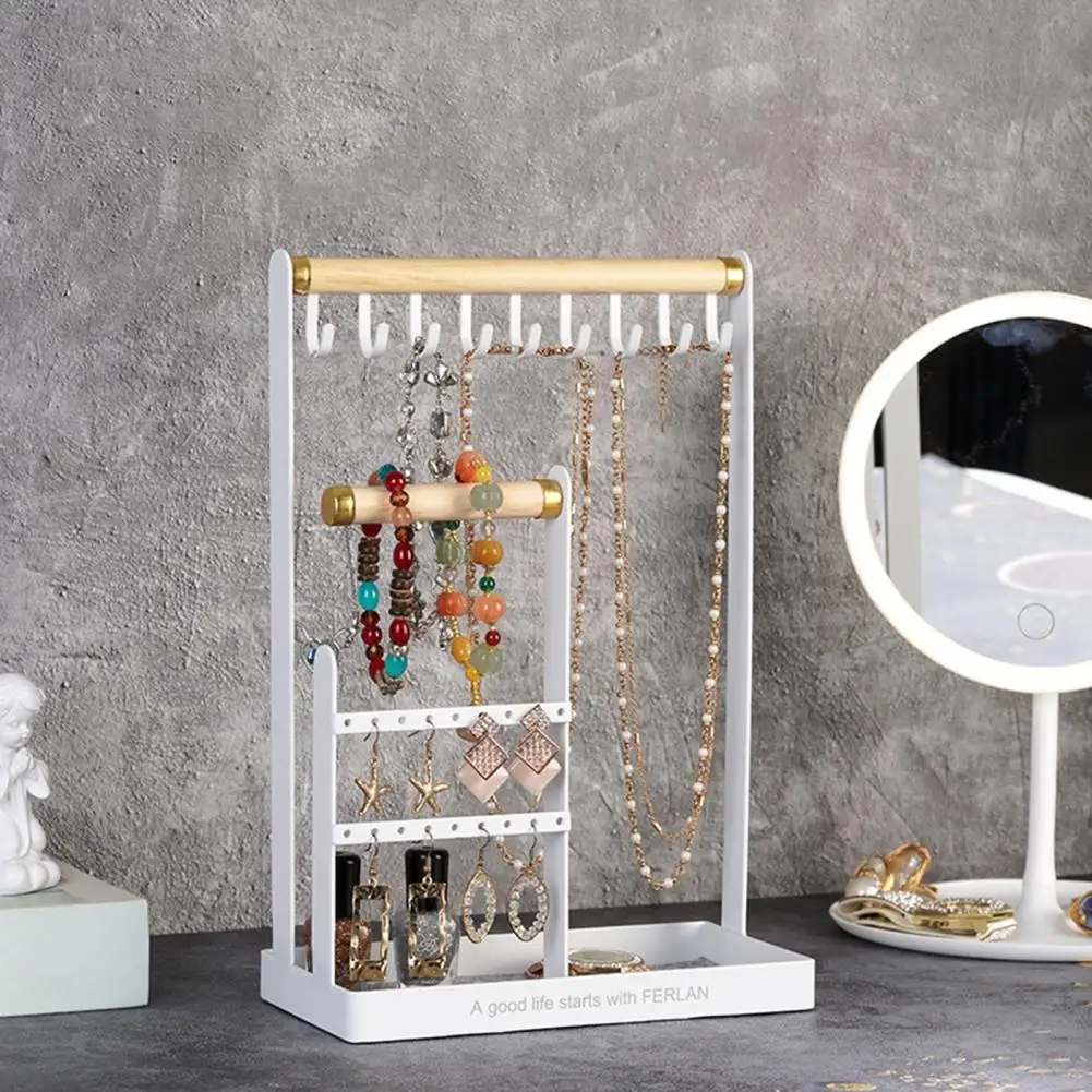 

Jewelry Display Holder Free Standing Multi-hooks Necklaces Hook Earrings Bracelet Organizer Stand Home Supplies