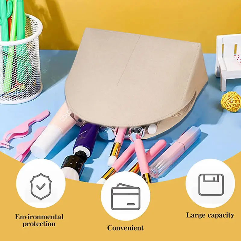 Simple Felt Insert Bag Storage Bags Support Purse Liner Organization Portable Solid Color Bag Organiser Bag Accessories