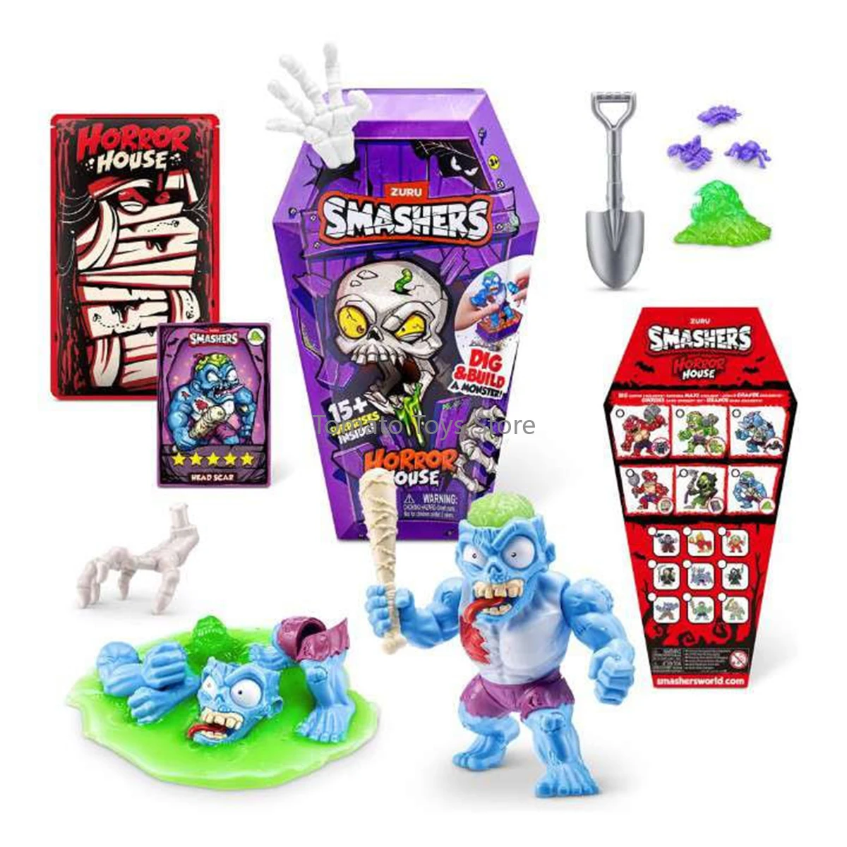 In Stock Zuru Smashers Horror House Series 1 Medium House Unbox A World of Spooky Surprises Horror House Trendy Toy Surprise Toy