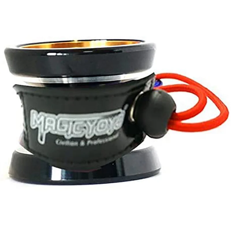 2X MAGICYOYO Non-Responsive Yoyo M001-B,Alloy Aluminum Yoyo With Metal Ring Intermediate Yoyo+Extra 10 String+Bag