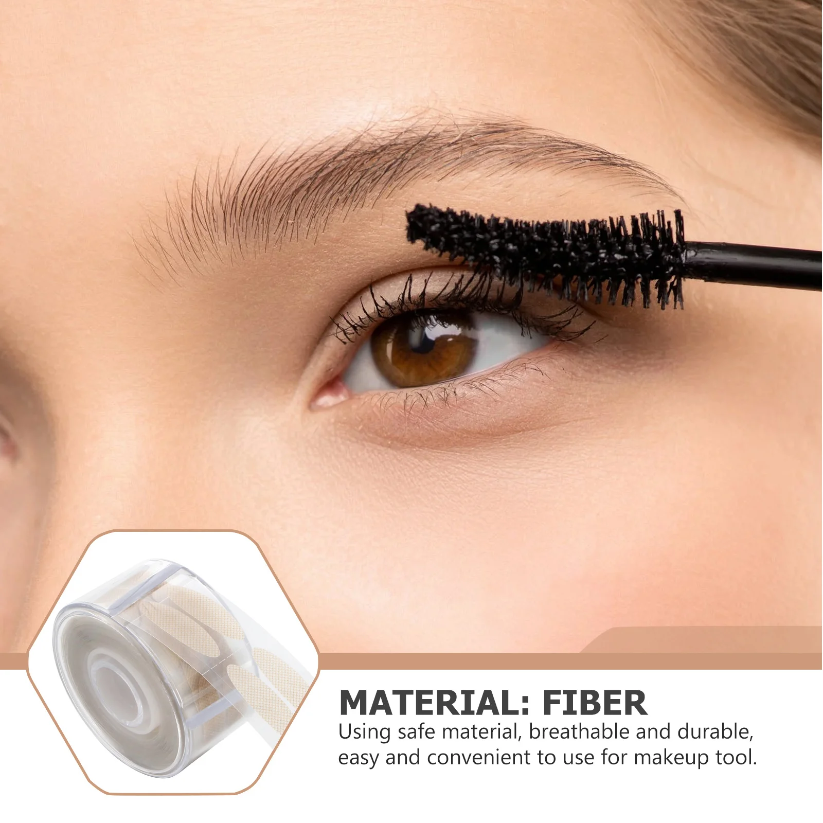 600 pçs fita de pálpebra adesivos duplos cor da pele invisível design de malha de fibra luz fina maquiagem natural para olhos com capuz