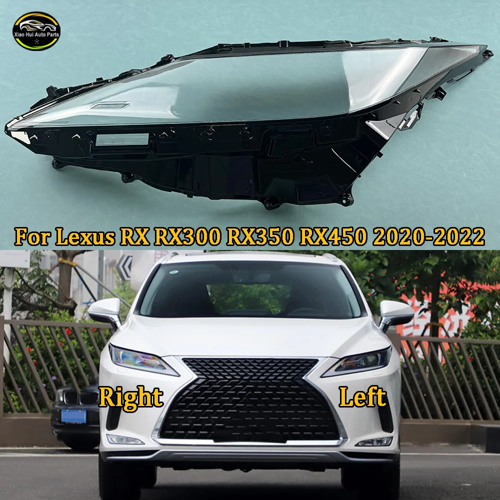 For Lexus RX RX300 RX350 RX450 2020 2021 2022 Car Accessories Headlight Lamp Shade Headlamp Lampshade Cover Lens Plexiglass