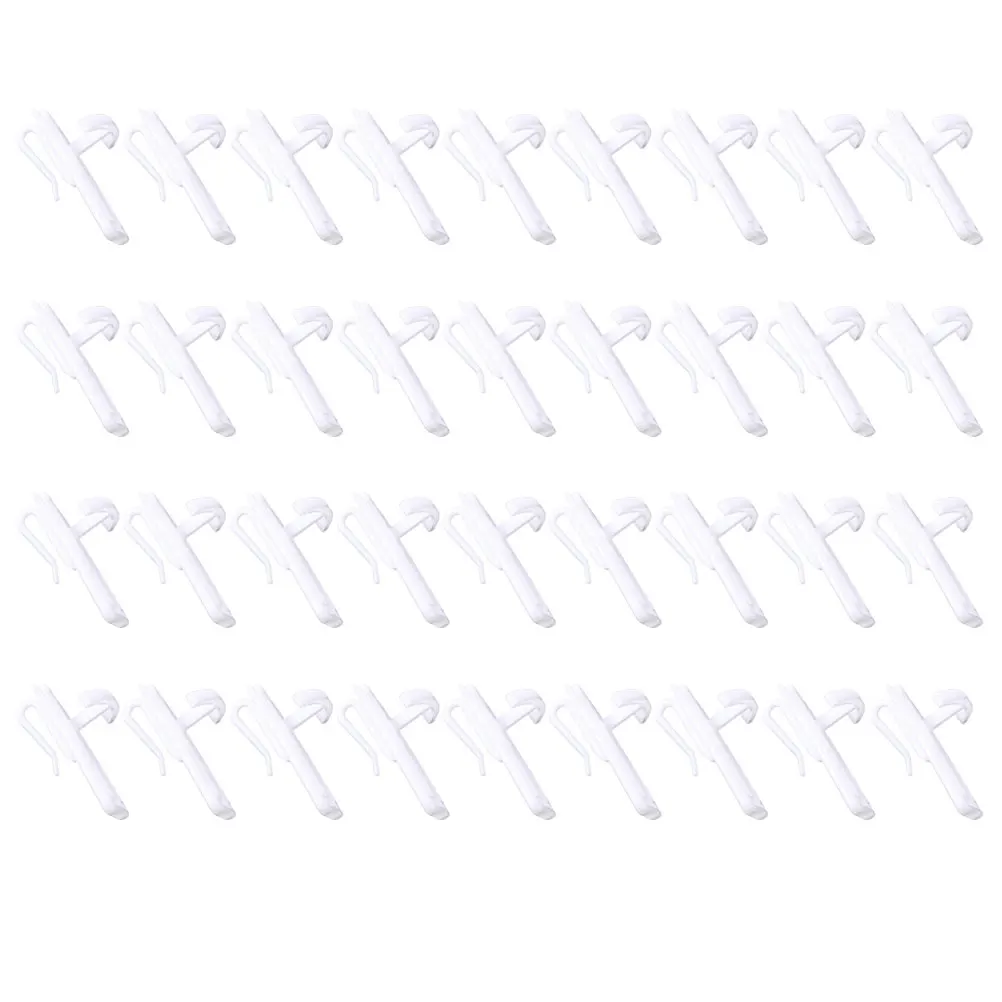 

100 Pcs Hanging Nano Curtain Hook Window Drapery Pins for Pinch Pleat Curtains Plastic Drapes