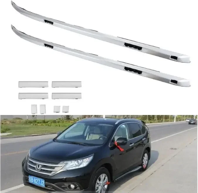 New！ Roof Rack For Honda CRV CR-V 2012-2016 Rails Bar Luggage Carrier Bars top Cross bar Rack Gloss Silver ABS Chrome