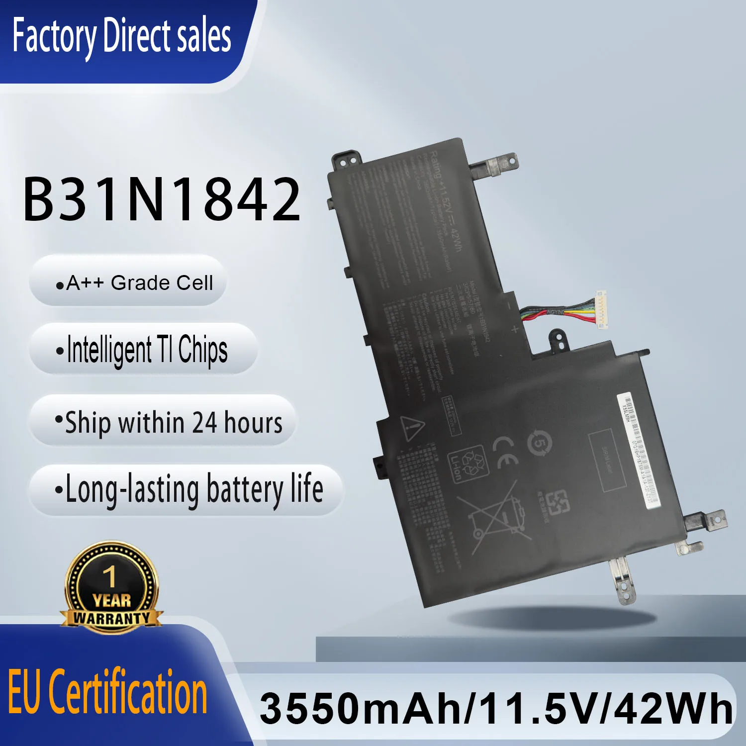 B31N1842 Laptop Battery For ASUS VivoBook 15 F513 M513 K513 S513 X513 S15 S531F S531FA VivoBook S15 V5050E V5050EA S5500F X531FA