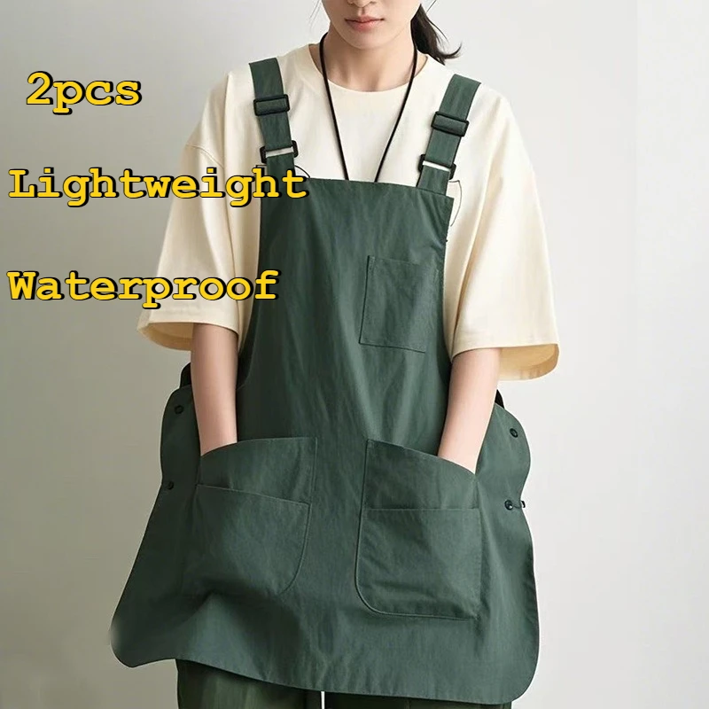 

Apron Waterproof Multi-Use for Kitchen Baking Camping Barber Shop Pet Grooming Restaurant Coffee Store Lightweight Oil-resistant