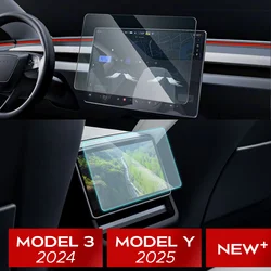 Tempered Glass Film Protector for New Tesla Model Y Launch Juniper 2025 Model 3 Highland 2024 Rear Center Control Protective