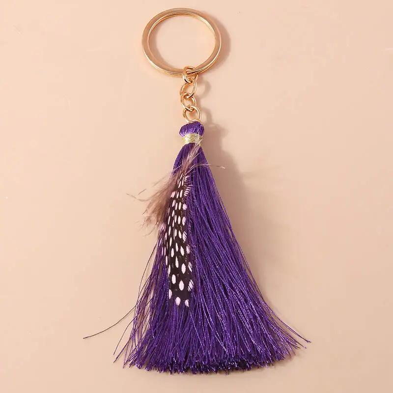 Aihua Boho-Traumfänger-Schlüsselanhänger mit großen Federn für Damen und Mädchen, Handtaschenanhänger, Traumfänger-Schlüsselanhänger, Schmuck, Geschenke – Detail 10