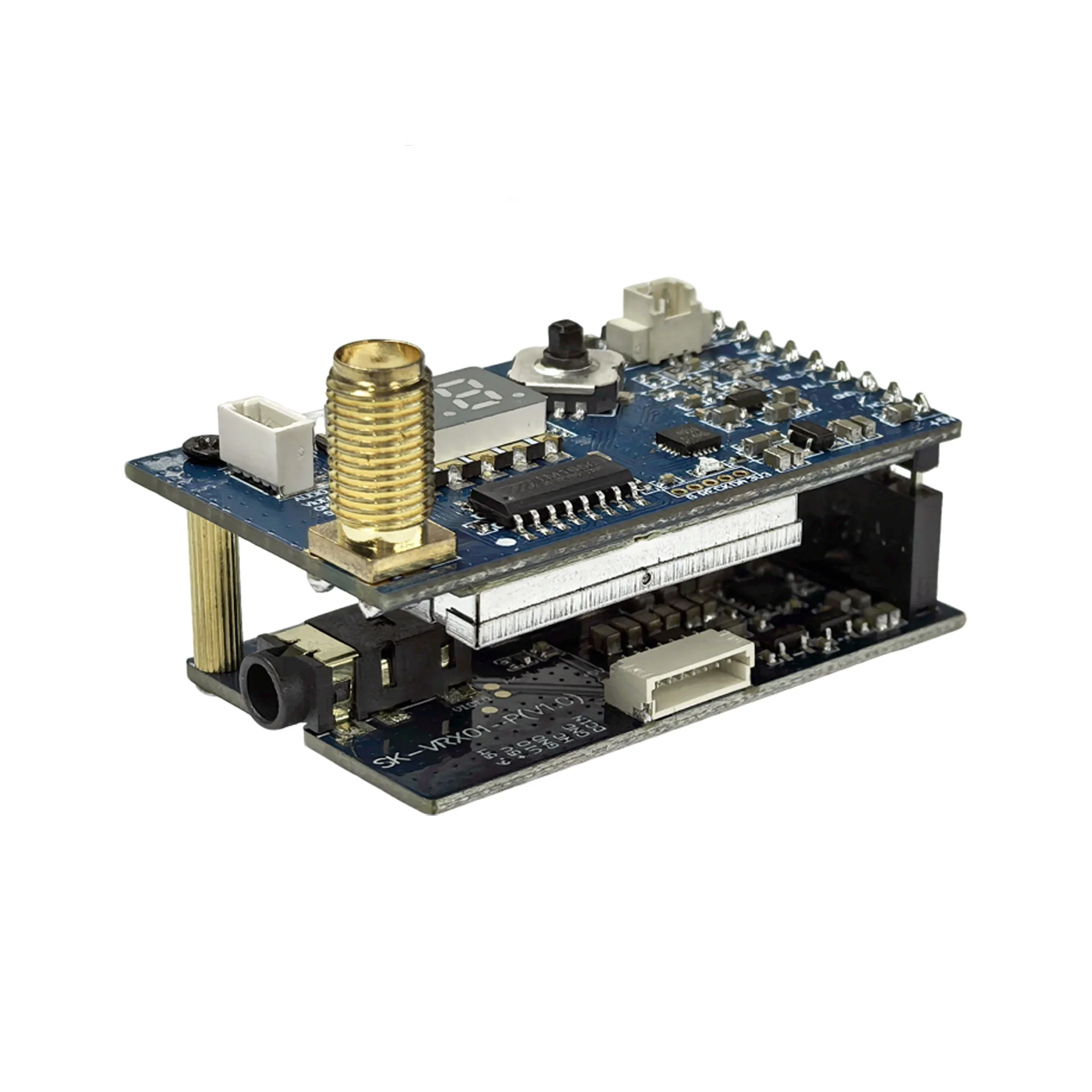 SK-VRX02 3.3G 3.5G 3.6G 3.8G (3060-3840MHz) 80CH VRX FPV Image Transmission Receiving Signal Warning Device