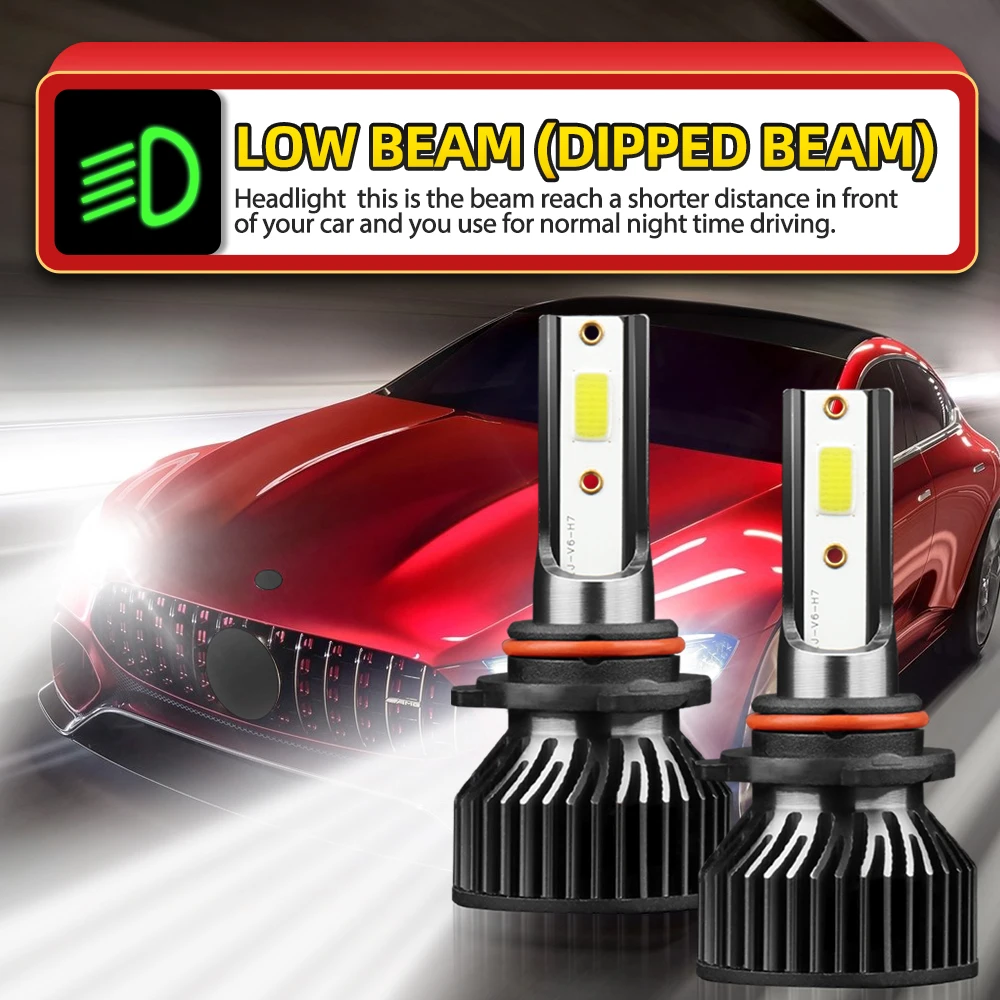 2/4/6Pcs LED 9005 9006 Bulbs Car Lights 30000LM Headlight Lamp 6000K For Toyota COROLLA 2005 2006 2007 2008