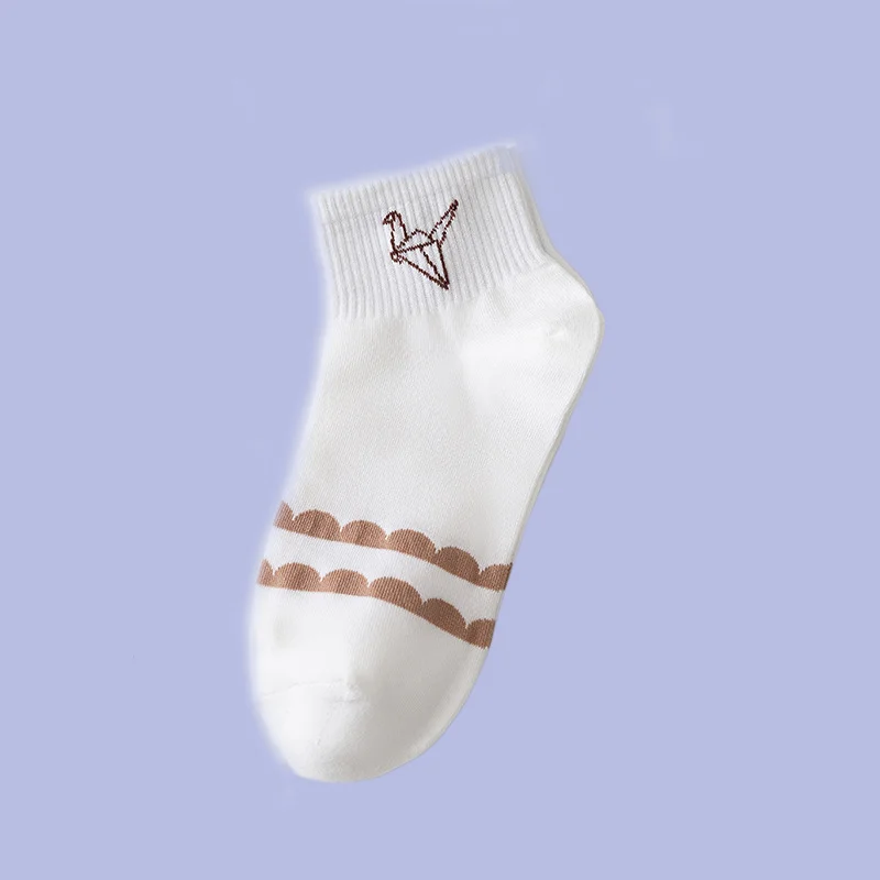 

3/6 Pairs Socks Summer Thin Cute Japanese Low-top Cotton Socks Spring and Autumn Mid-length Socks Women's Short Socks