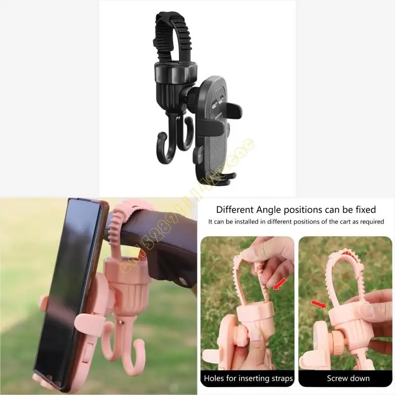 

Baby Strollers Hook Holder Rack Lightweight Hanging Bag Double Hook DXAD